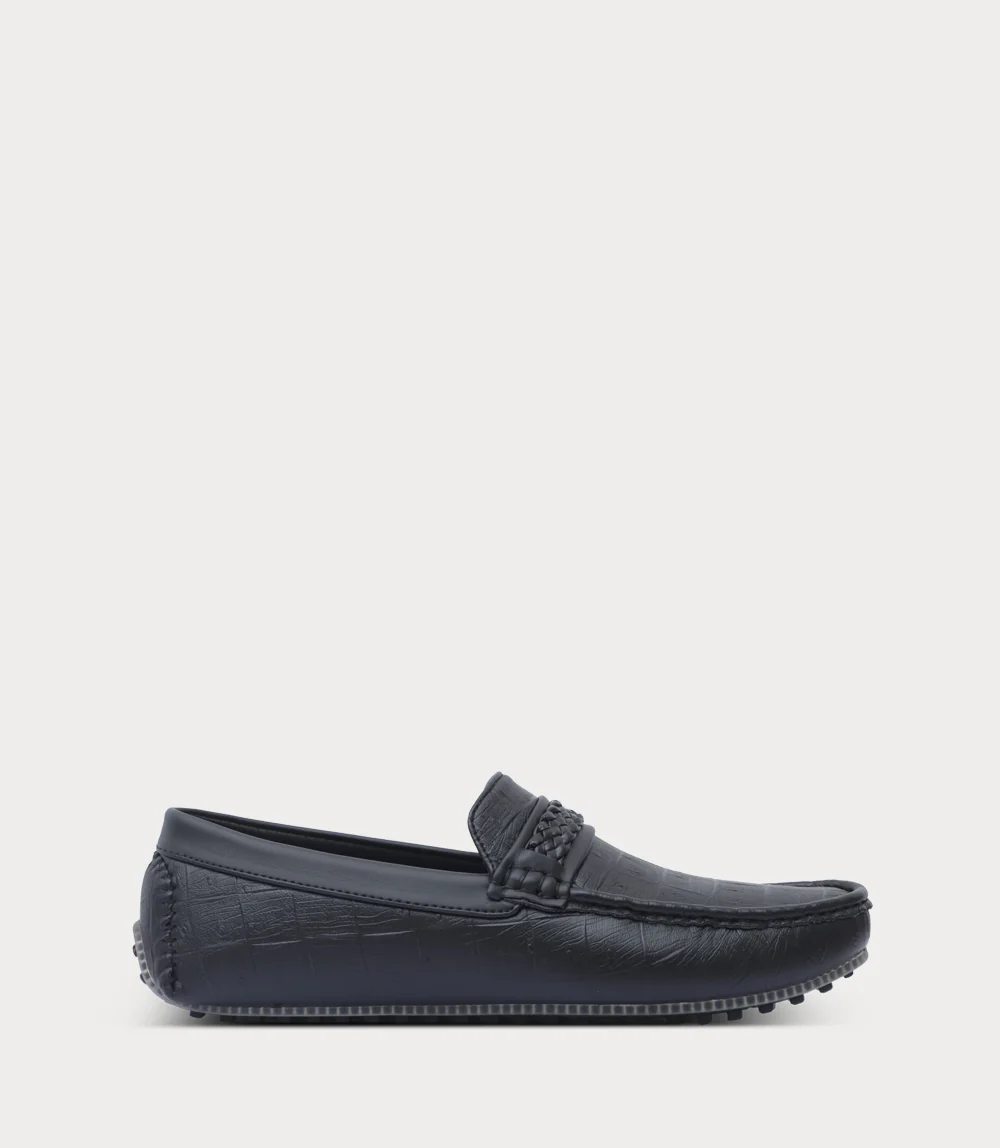 Men Moccasin-BLACK