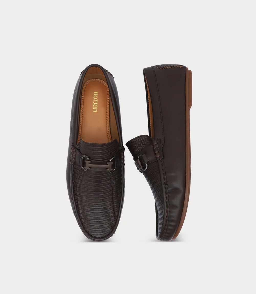 Men Moccasin-COFFEE - Image 4