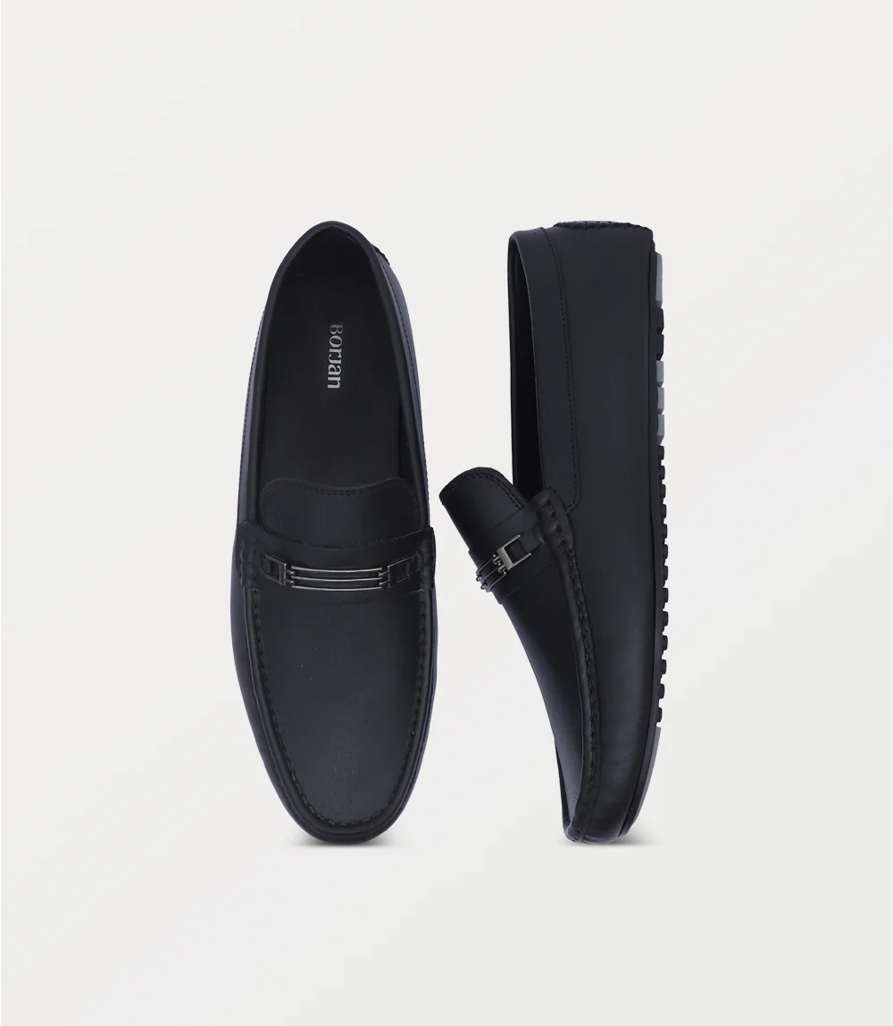Men Moccasin-BLACK - Image 4