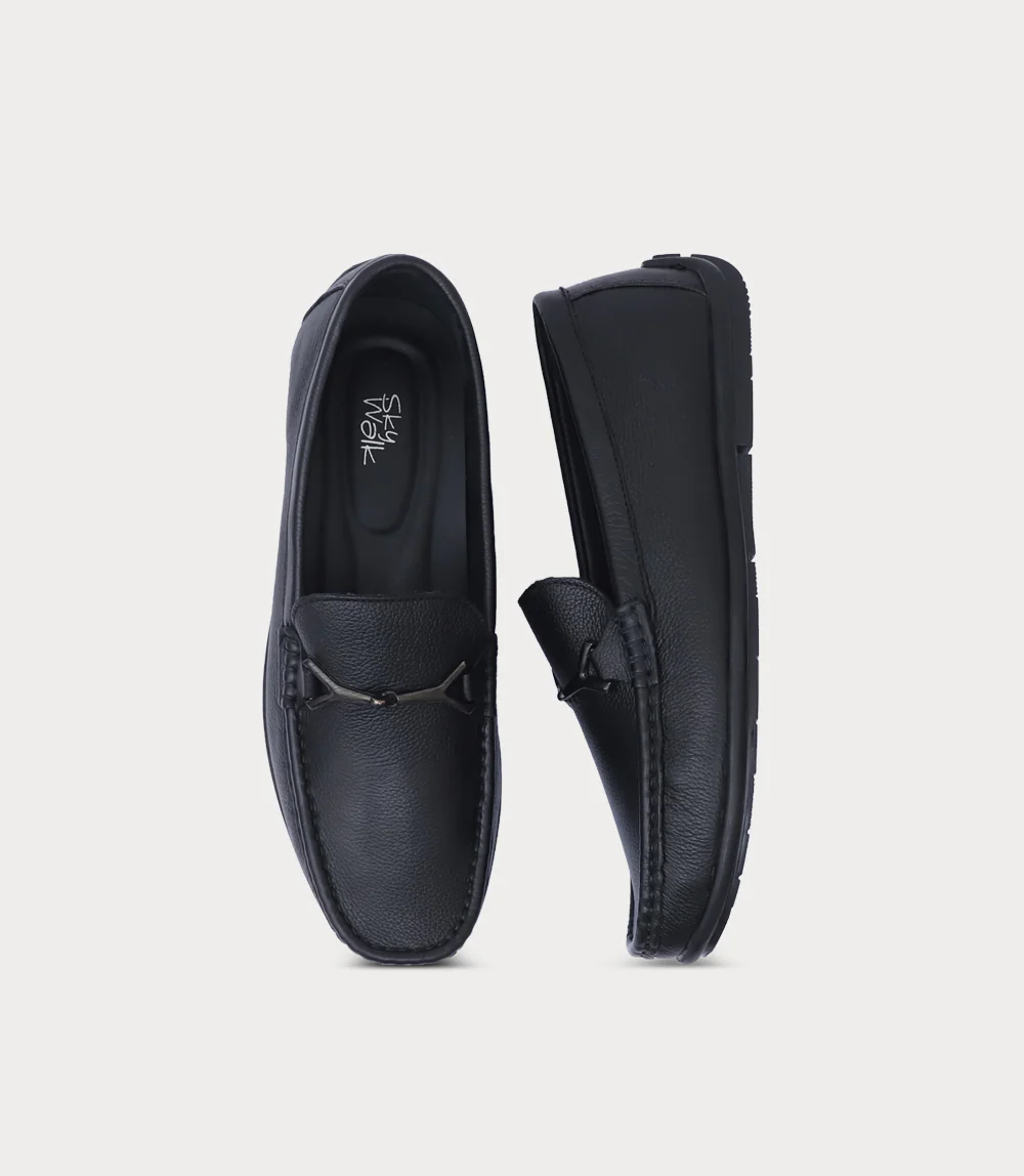 Men Moccasin-BLACK - Image 4