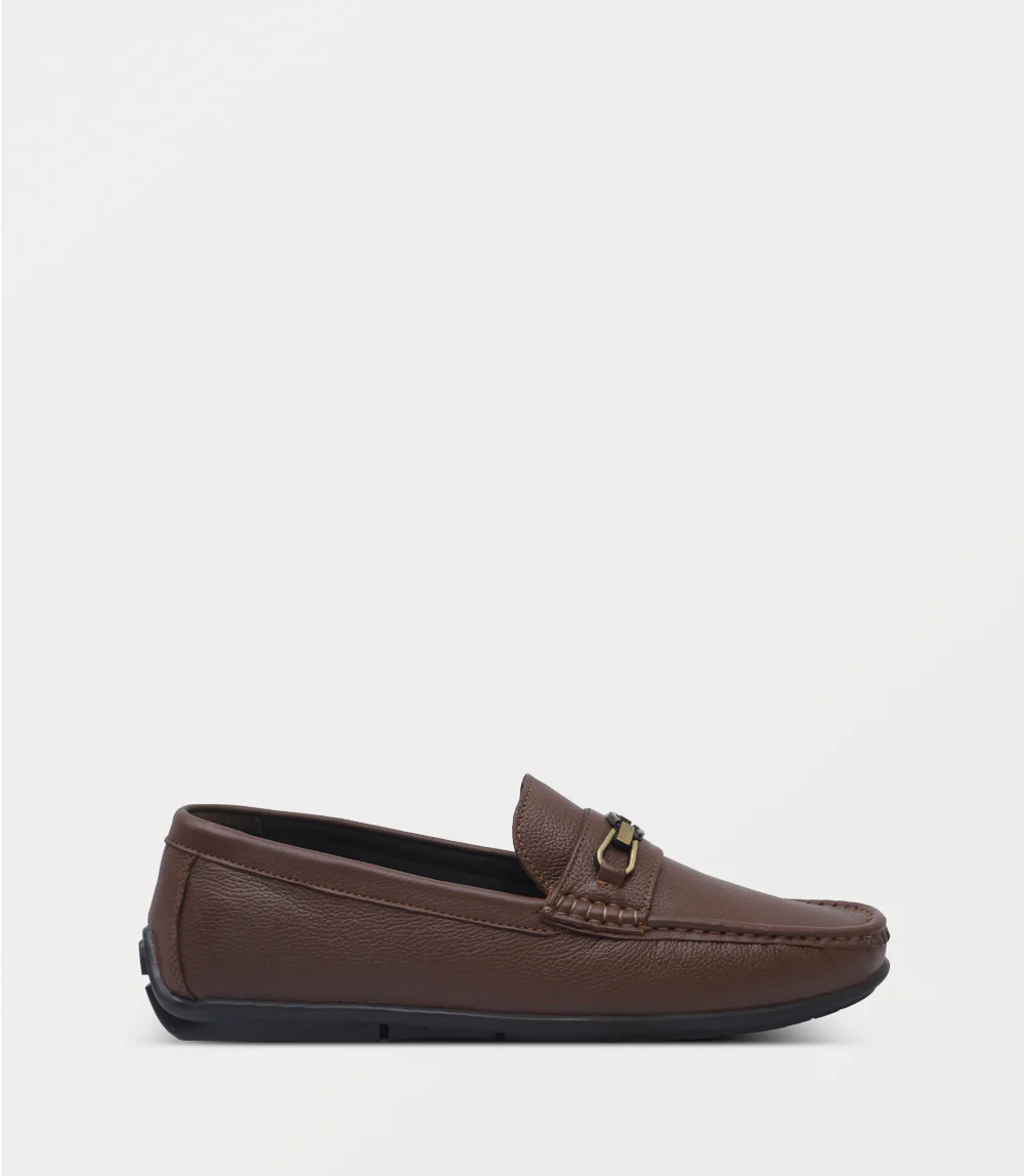 Men Moccasin-BROWN