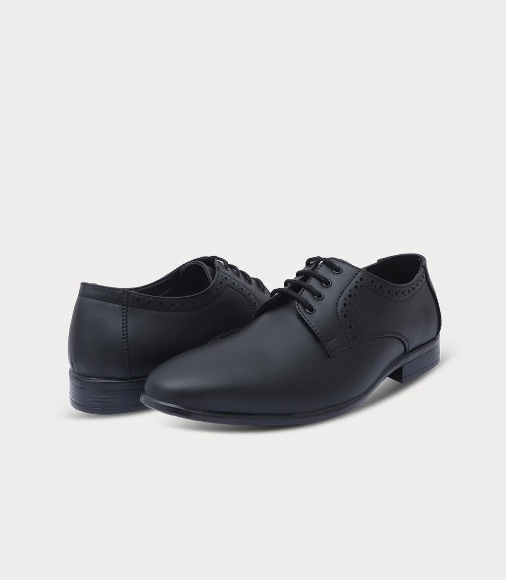 Men Lace Up-BLACK - Image 3