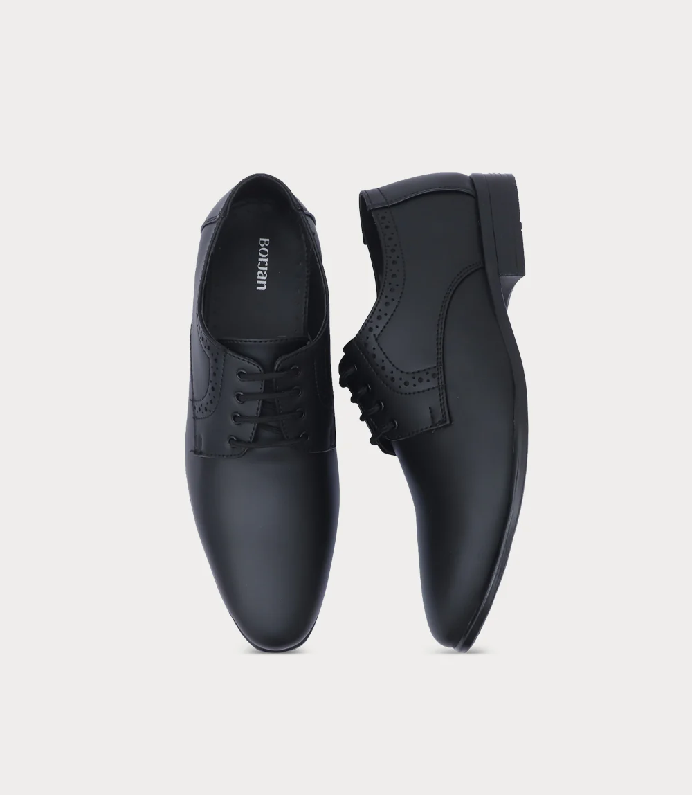 Men Lace Up-BLACK - Image 4