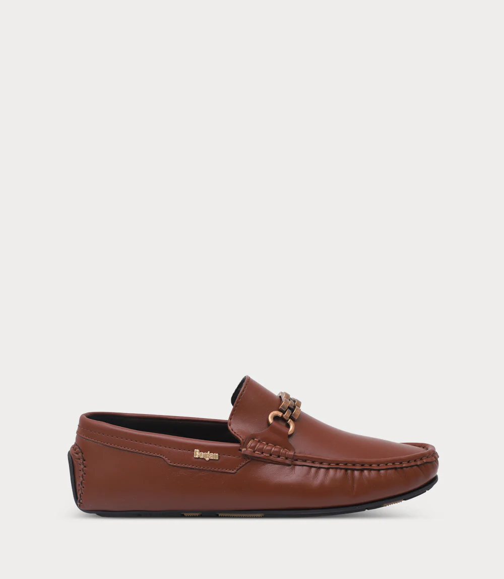 Men Moccasin-BROWN