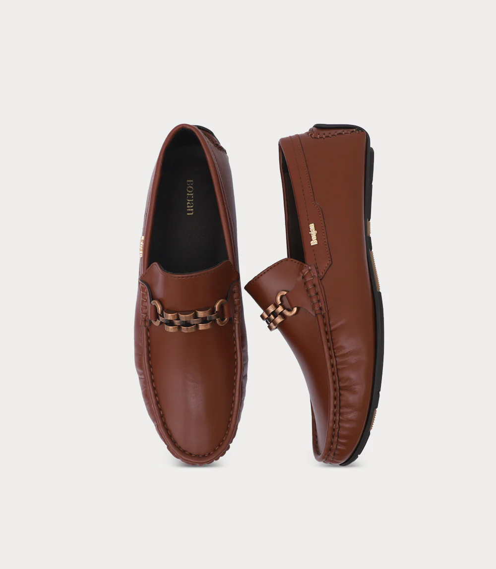 Men Moccasin-BROWN - Image 4