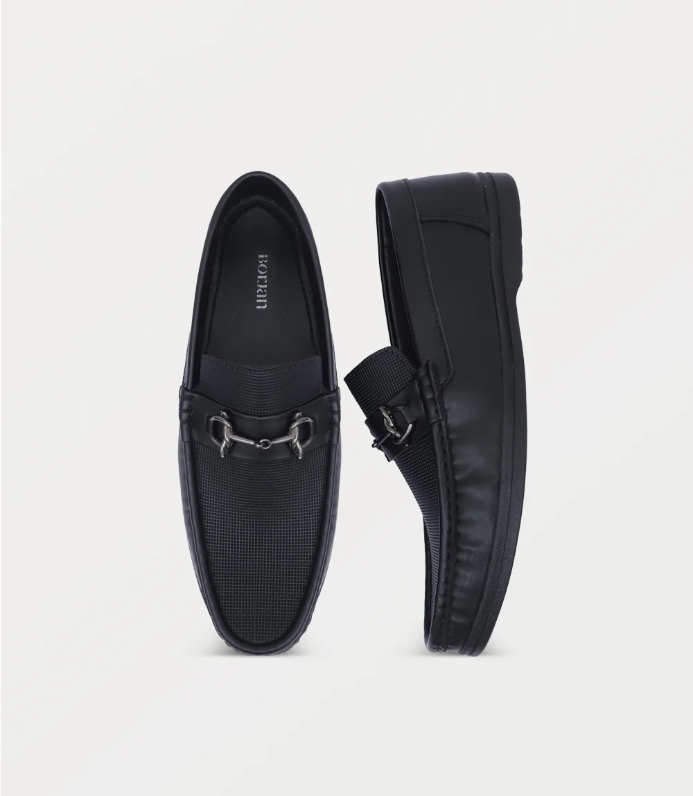 Men Moccasin-BLACK - Image 4