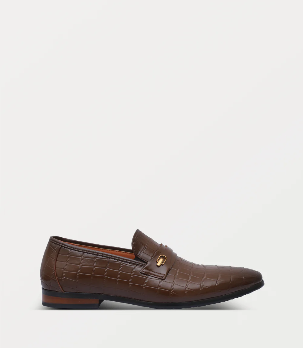 Men Slip On-BROWN