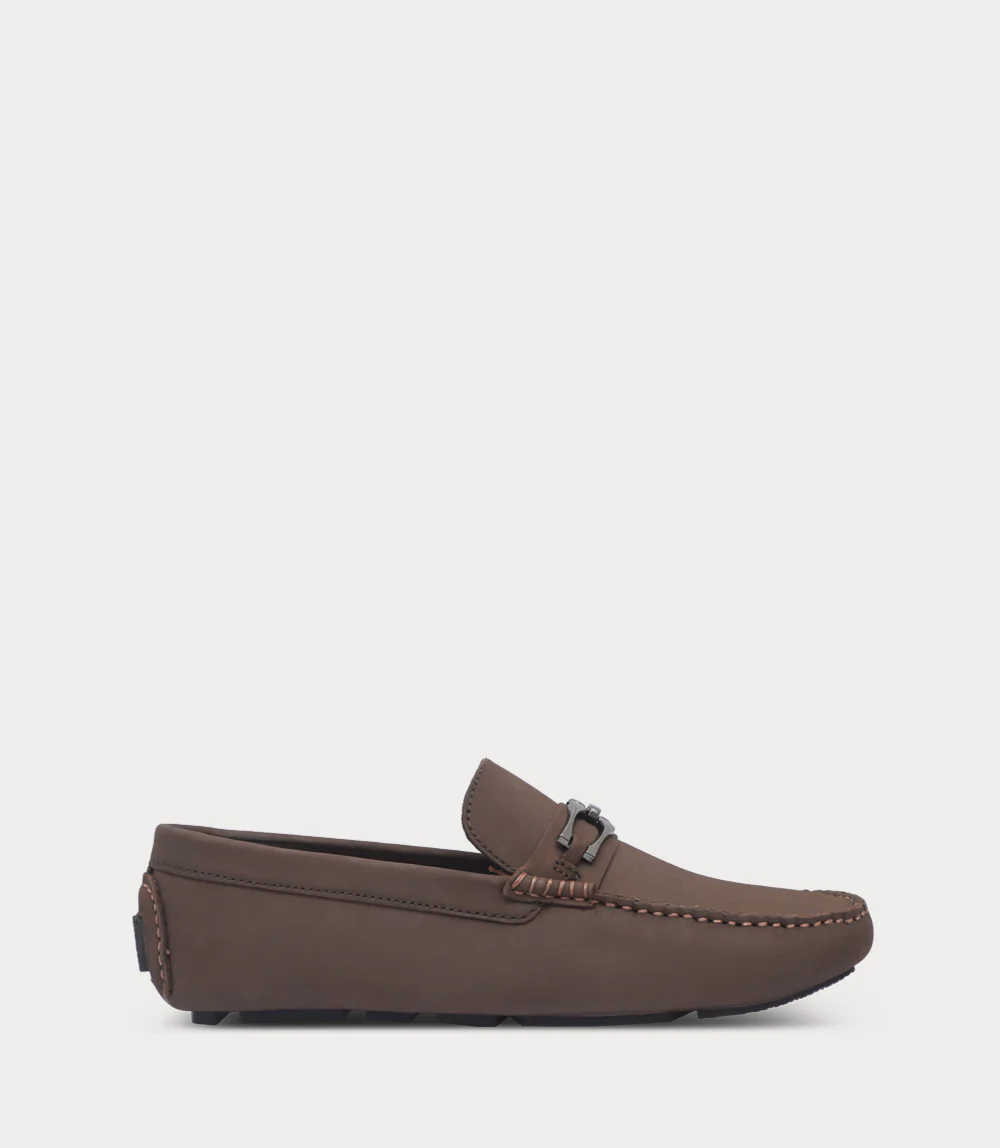 Men Moccasin-BROWN