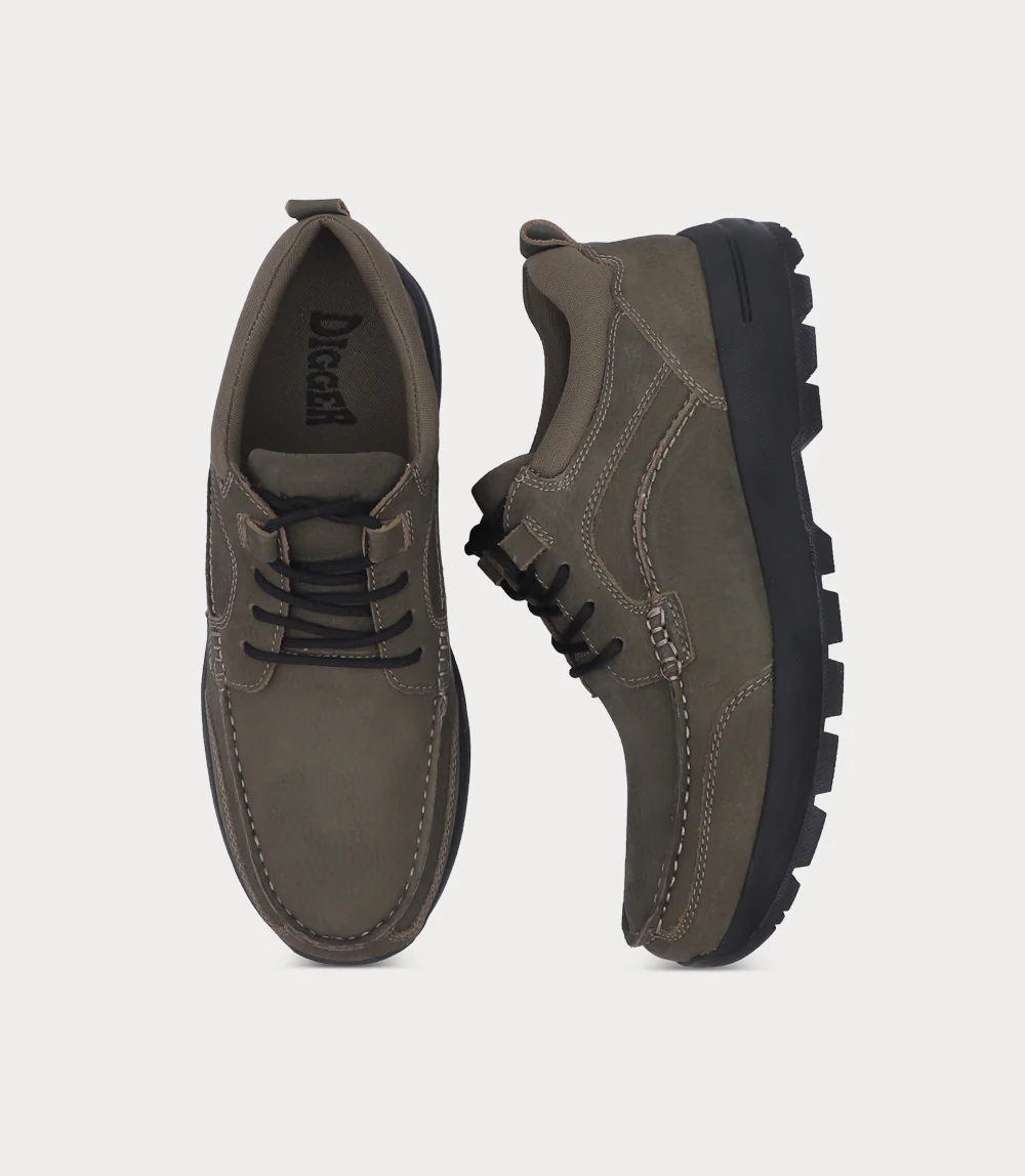 Men Outdoor shoes-OLIVE - Image 4