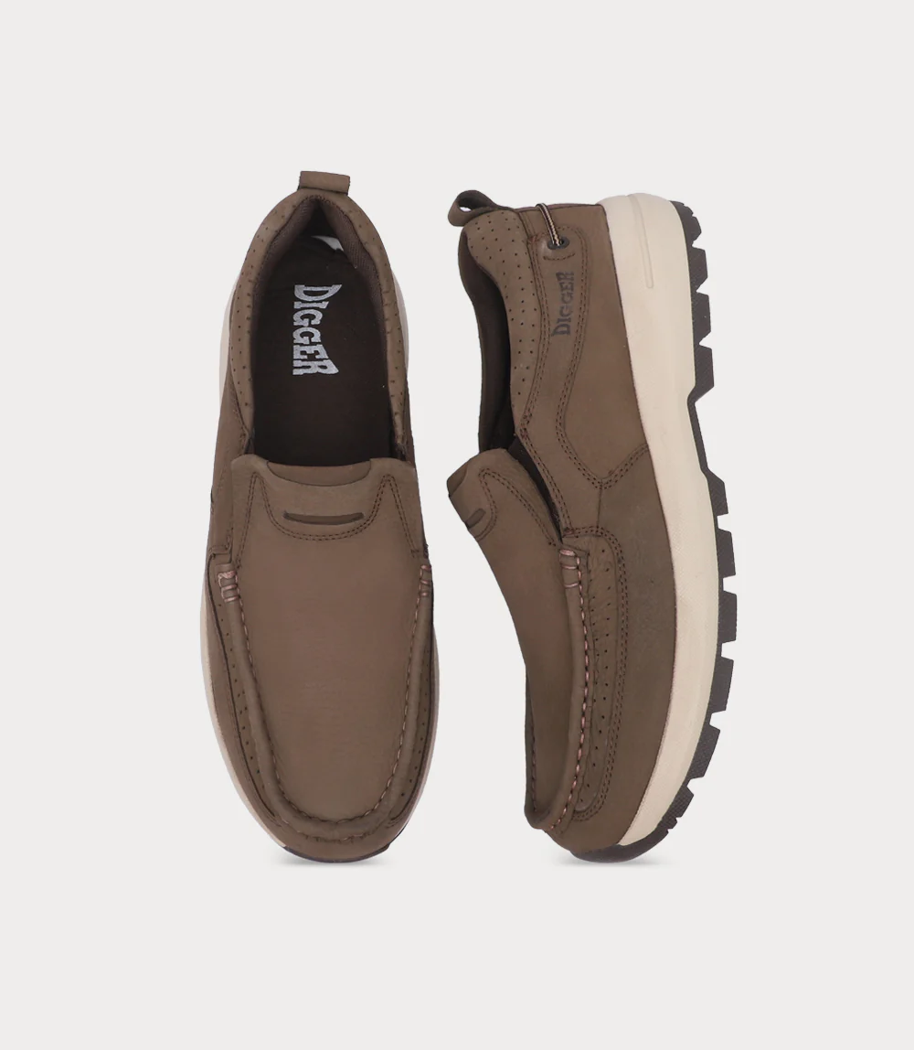 Men Slip On-BROWN - Image 4