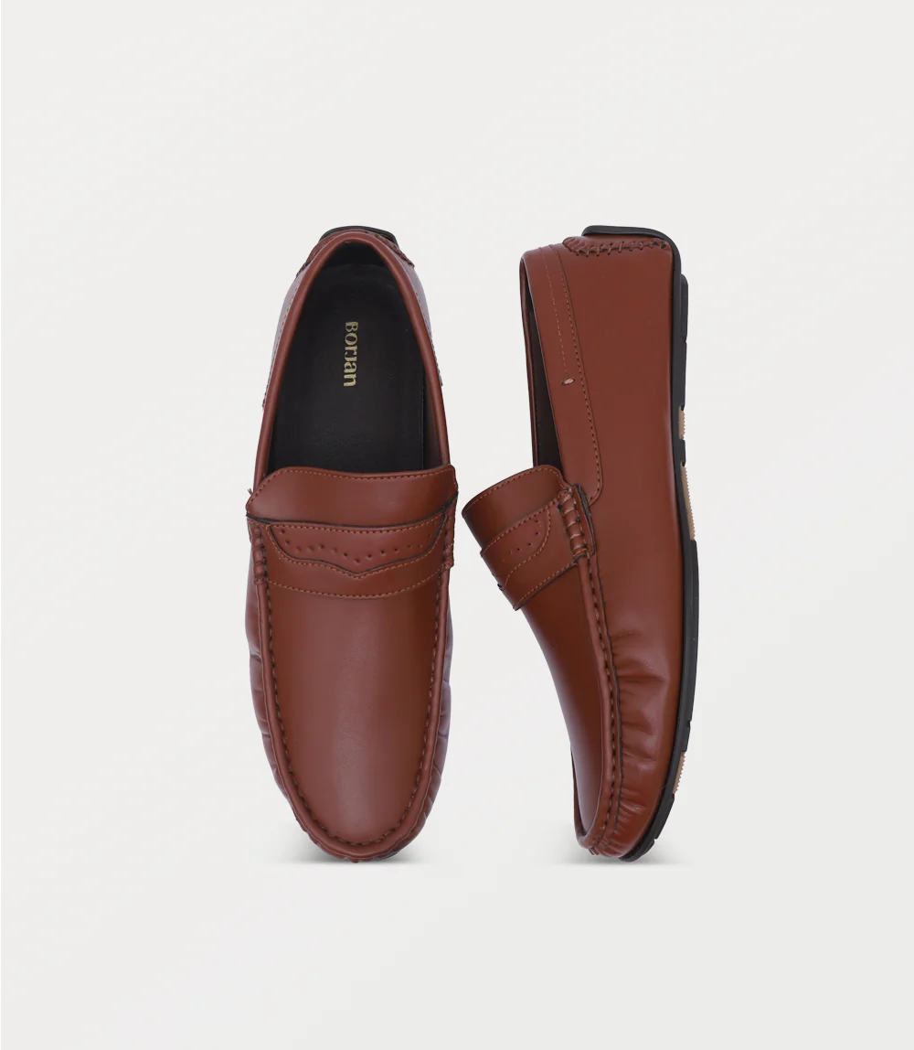 Men Moccasin-BROWN - Image 4