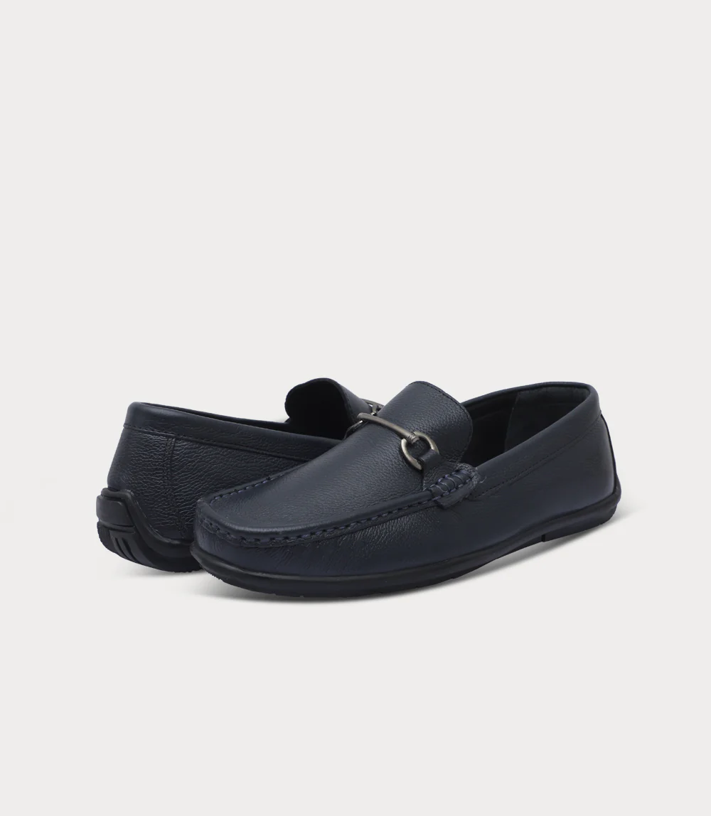 Men Moccasin-NAVY - Image 3