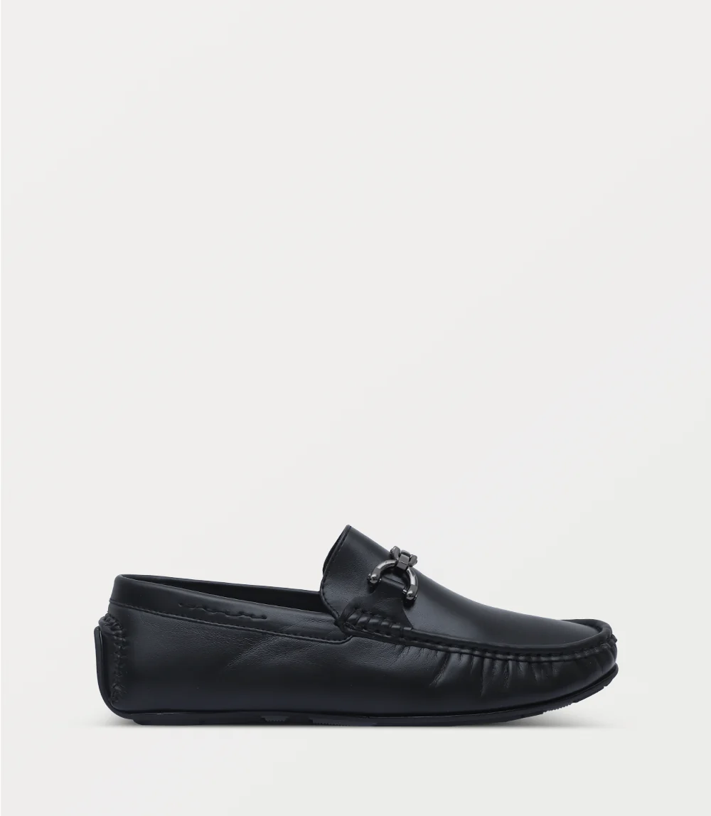 Men Moccasin-BLACK