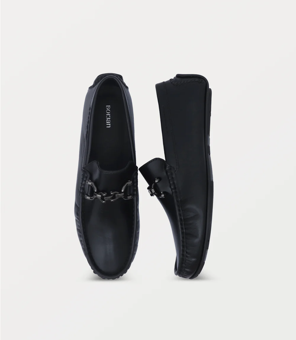 Men Moccasin-BLACK - Image 4