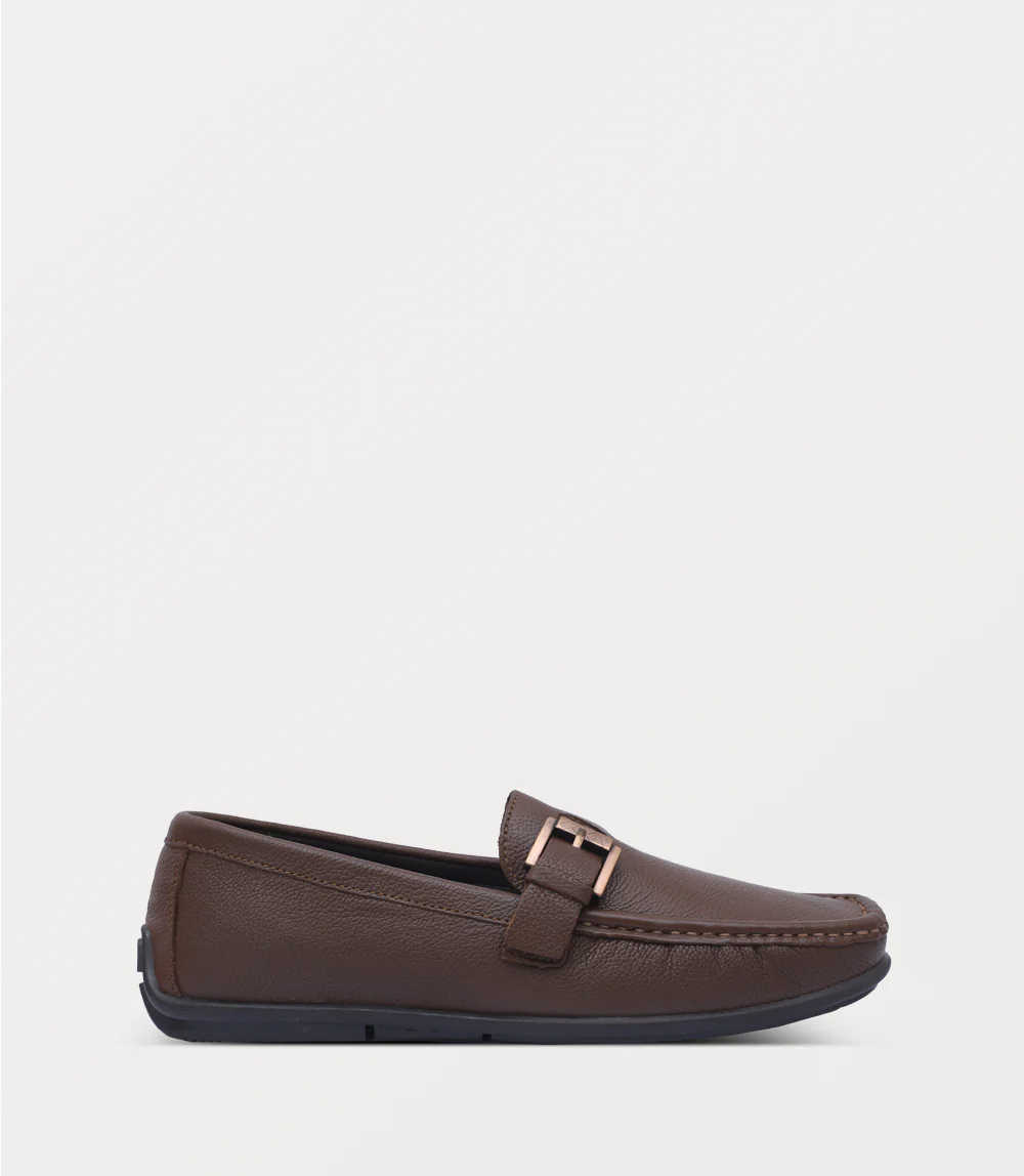 Men Moccasin-BROWN