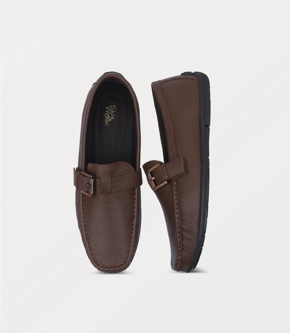 Men Moccasin-BROWN - Image 4