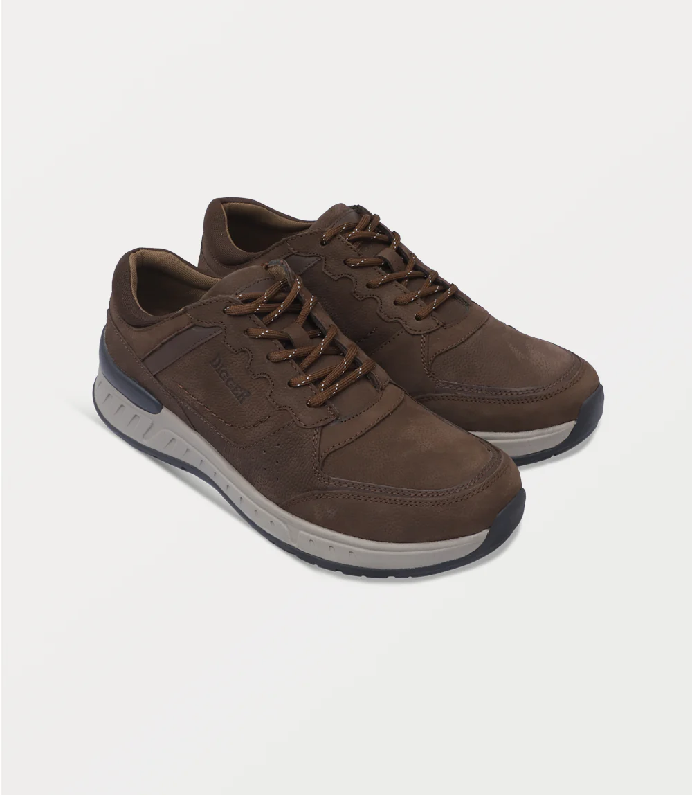 Men Sneakers-DARK BROWN - Image 2