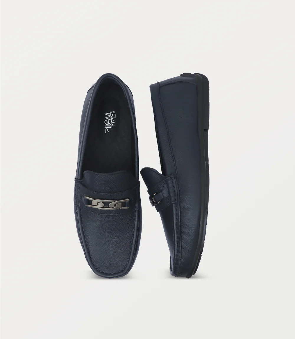 Men Moccasin-NAVY - Image 4