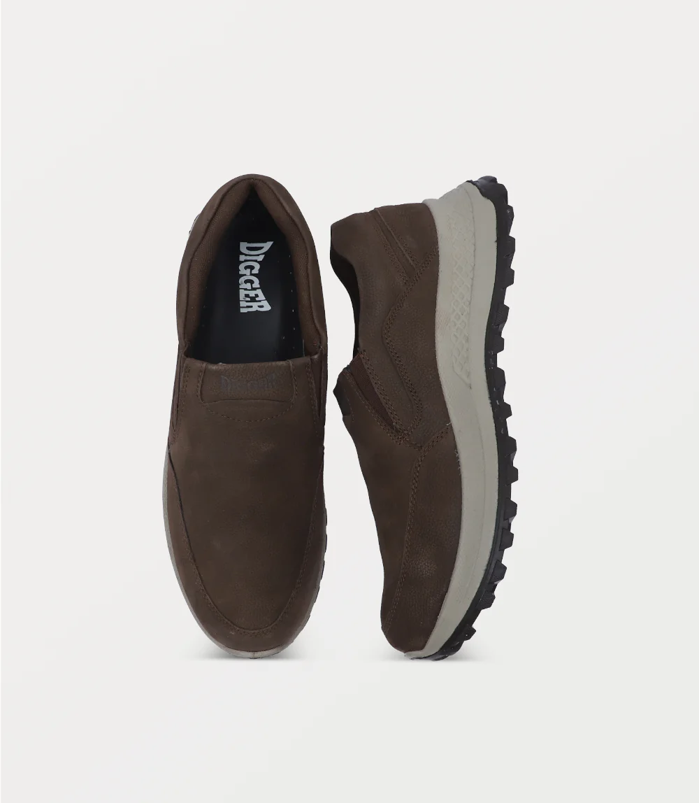 Men Sneakers-DARK BROWN - Image 4
