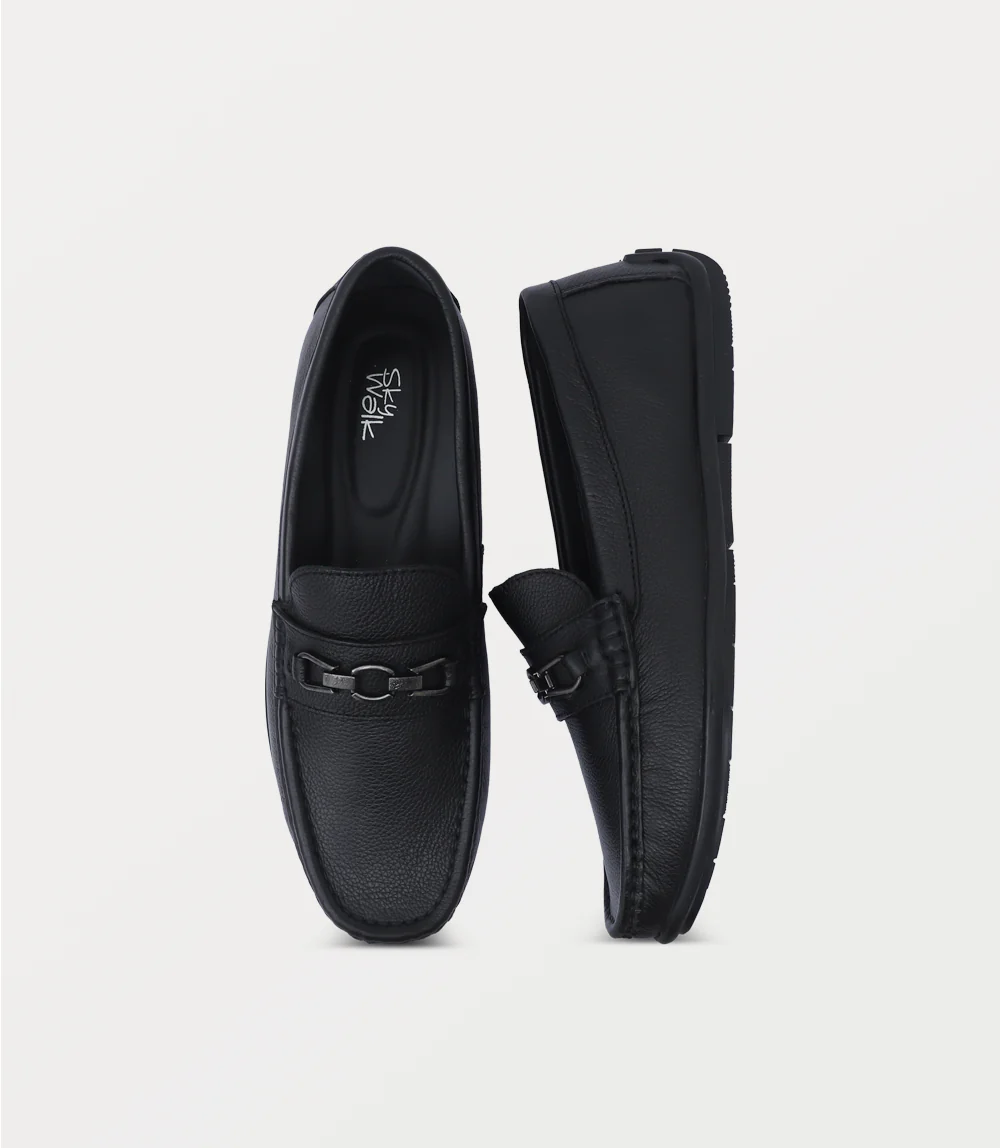 Men Moccasin-BLACK - Image 4