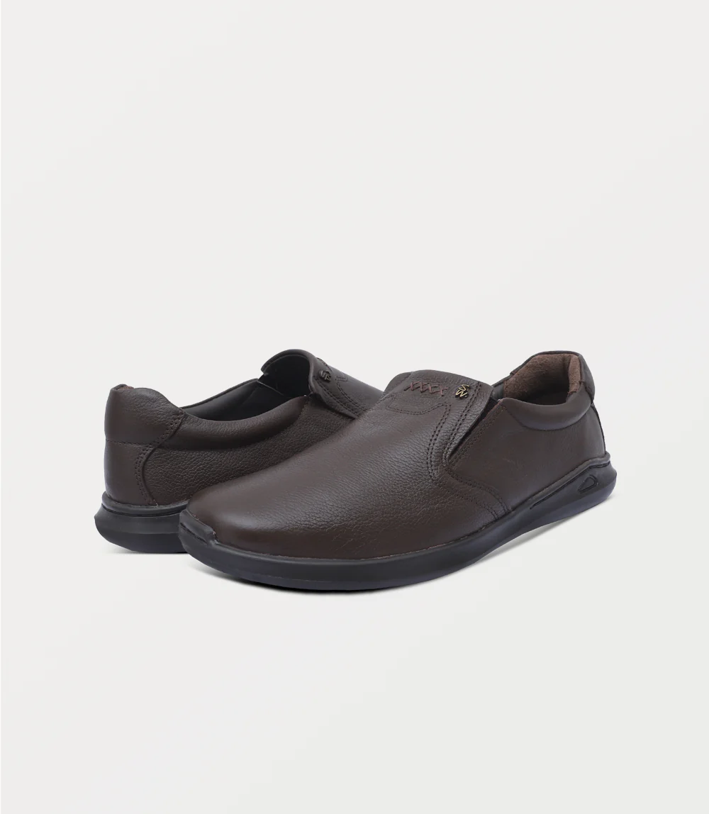 Men Slip On-BROWN - Image 3