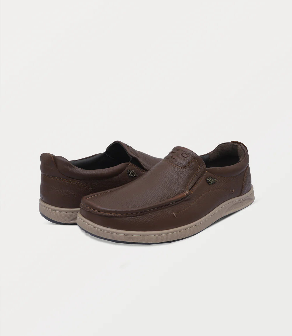 Men Slip On-BROWN - Image 3