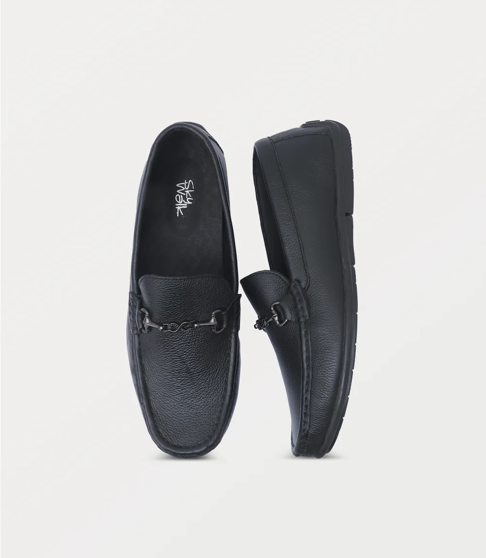 Men Moccasin-BLACK - Image 4