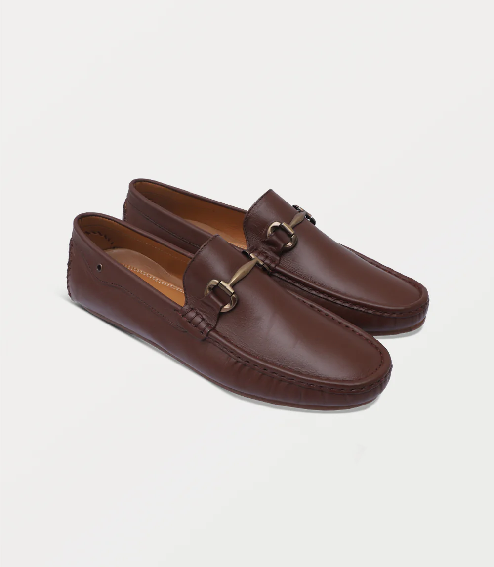 Men Moccasin-BURGANDY - Image 2