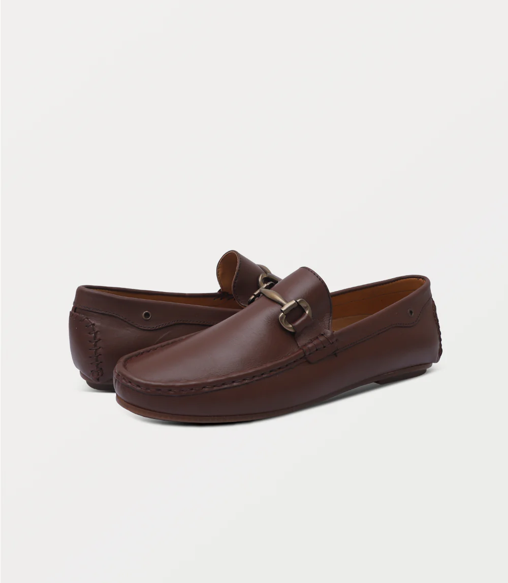 Men Moccasin-BURGANDY - Image 3