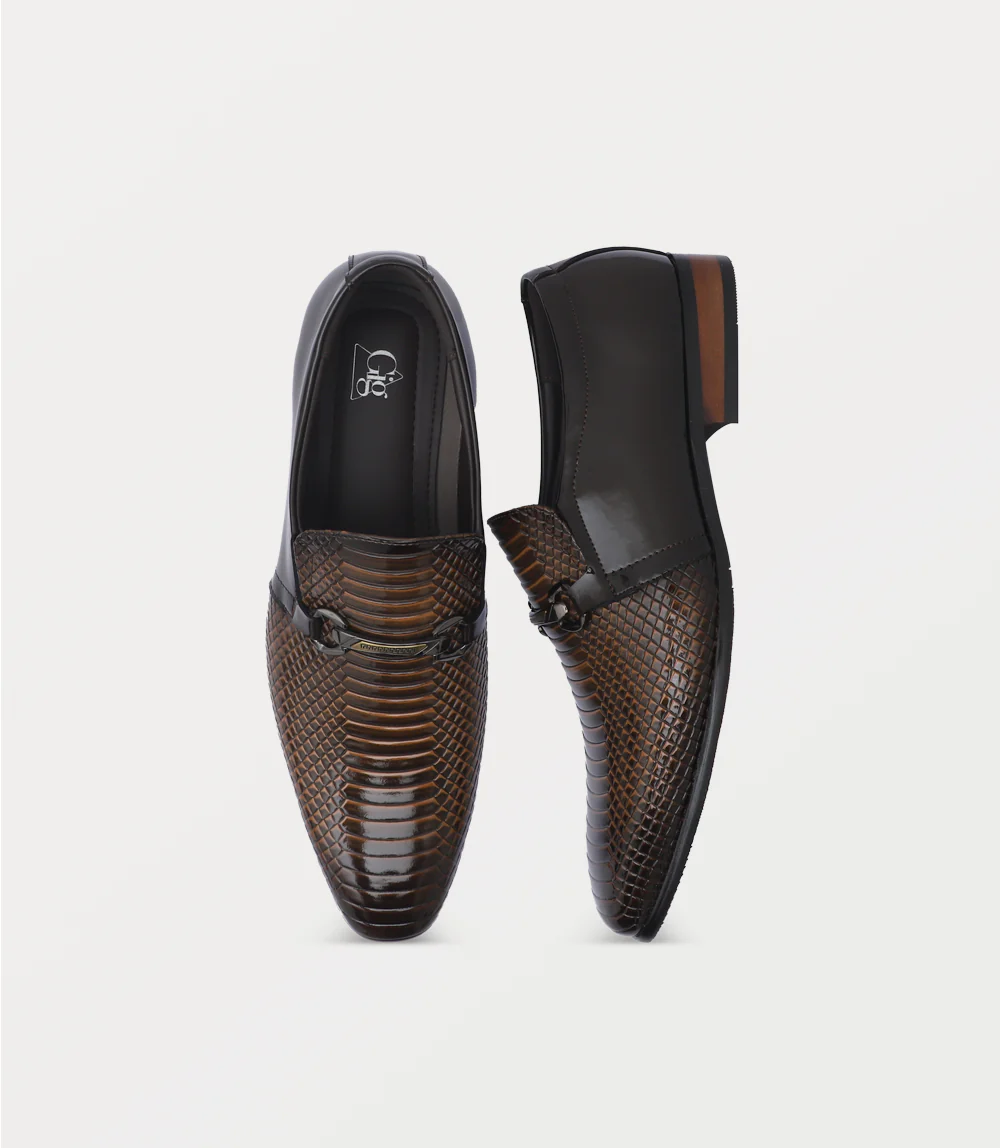 Men Slip On-BROWN - Image 4