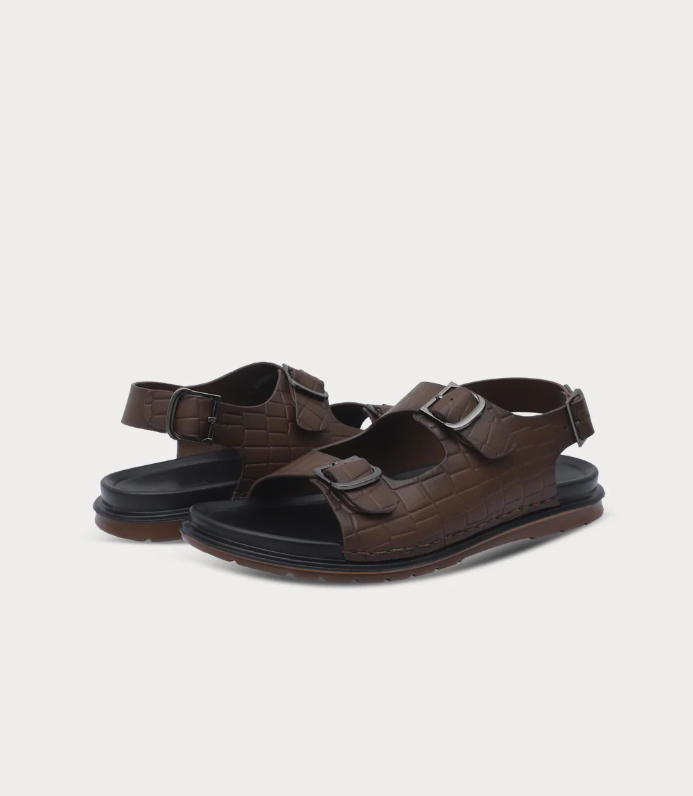 Men Sandal-BROWN - Image 3