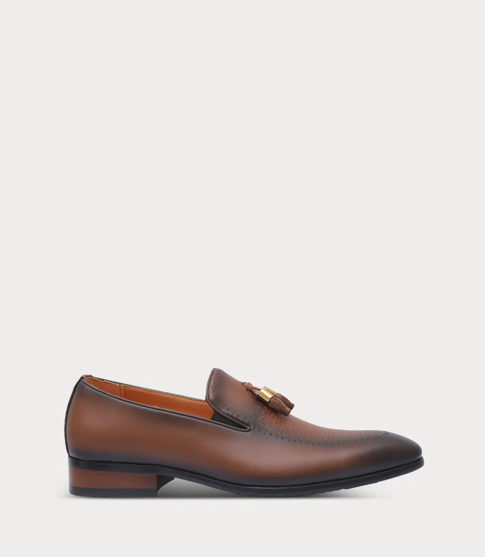 Men Slip On-BROWN