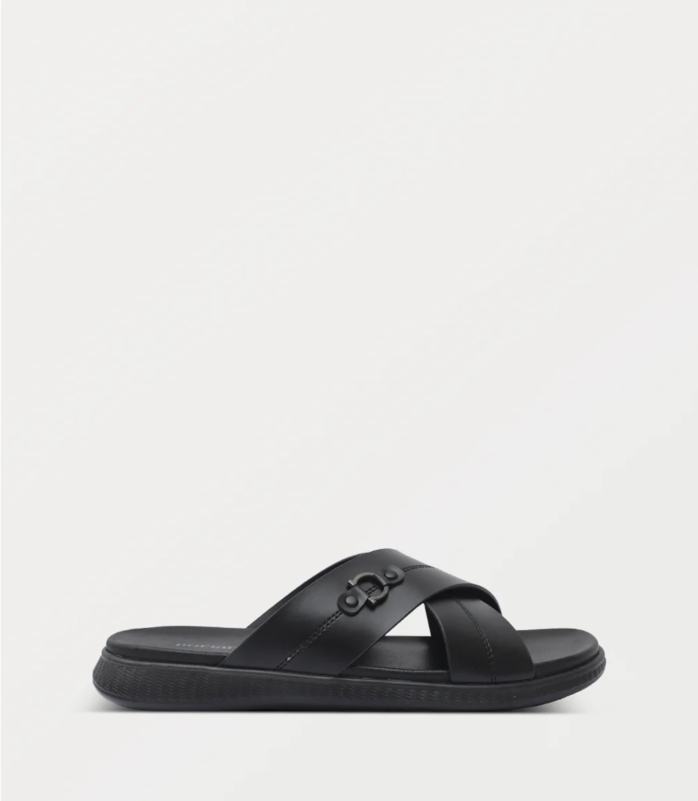 Men Slipper-BLACK