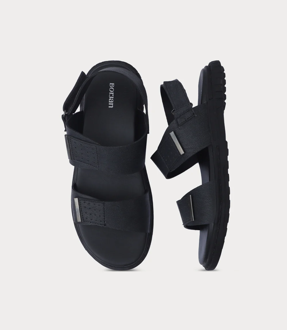 Men Sandal-CHARCOAL GREY - Image 4