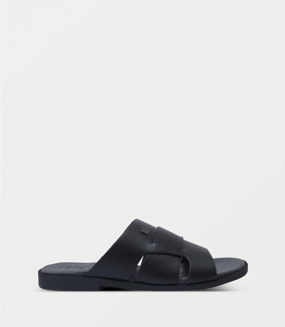 Men Slipper-BLACK