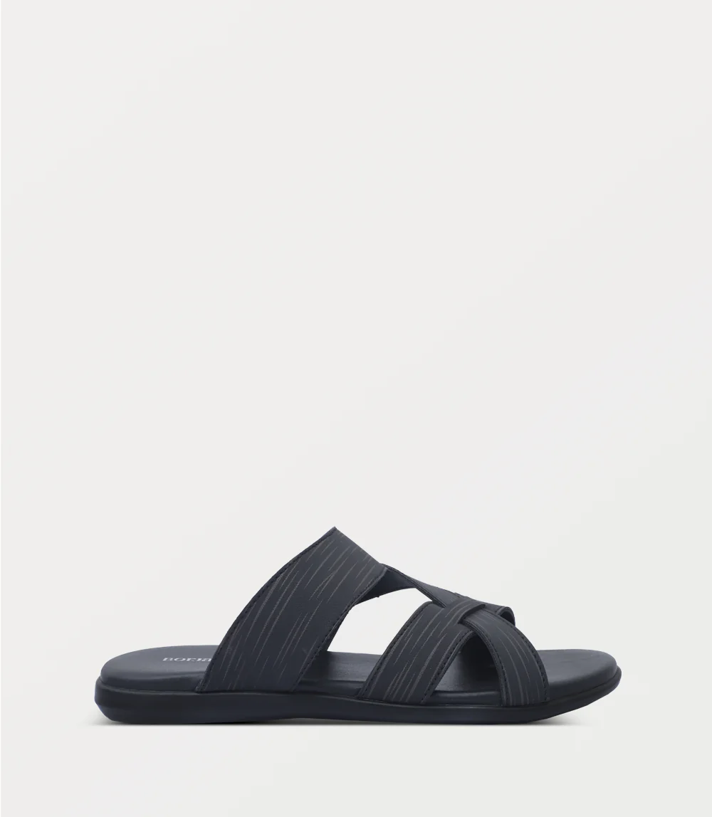 Men Slipper-BLACK