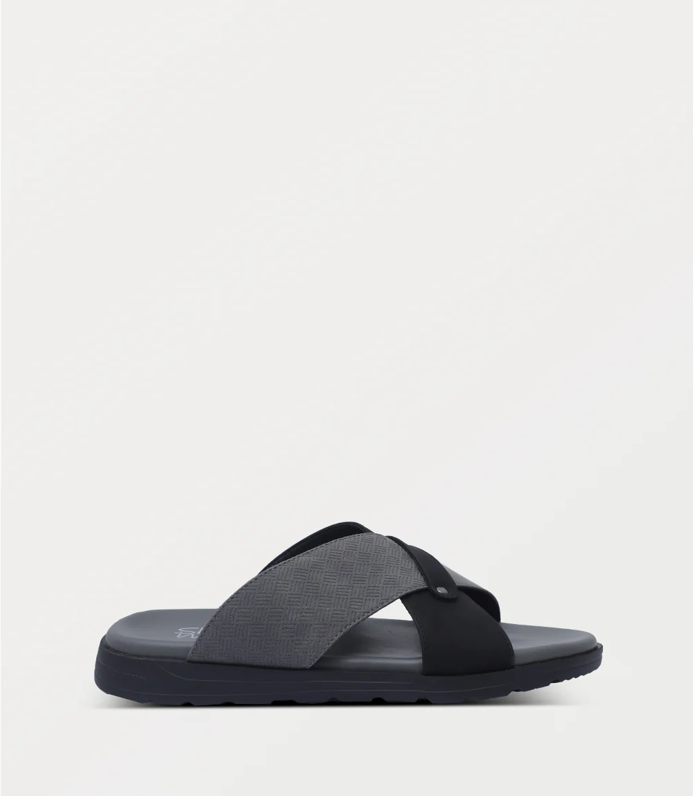 Men Slipper-BLACK
