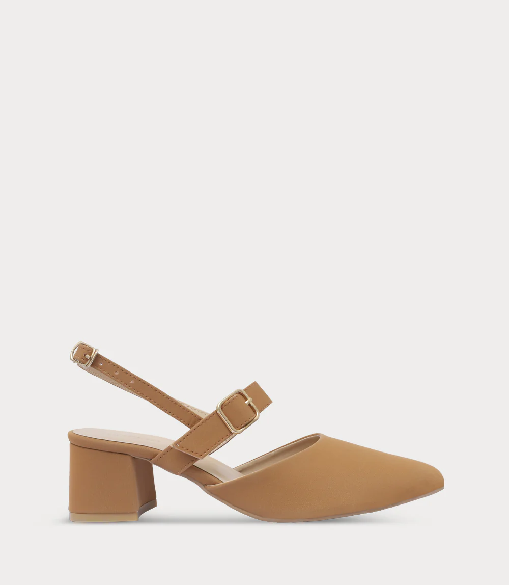 Women Sling Back-TAN