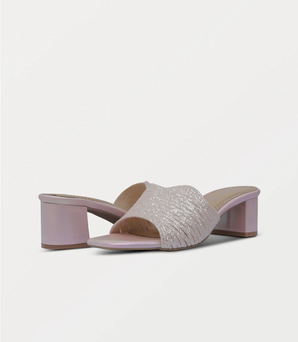 Women Slipper Heels-PINK - Image 3