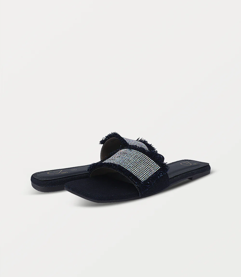 Women Slipper-Denim Blue - Image 3