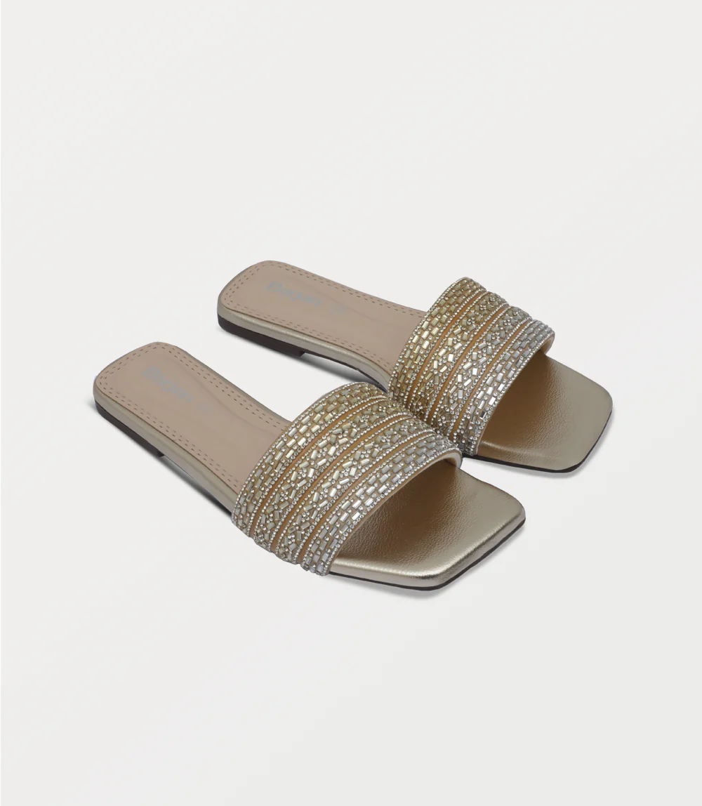 Women Slipper-GOLDEN - Image 2