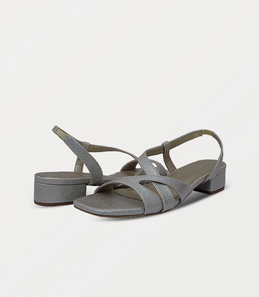 Women Sandal Heels-GOLDEN - Image 3