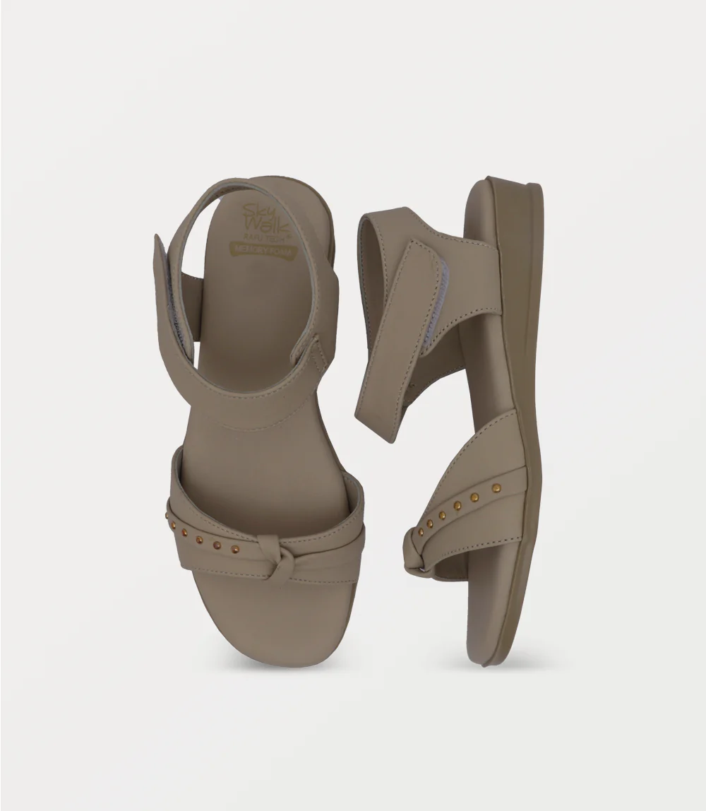 Women Sandal-FAWN - Image 4