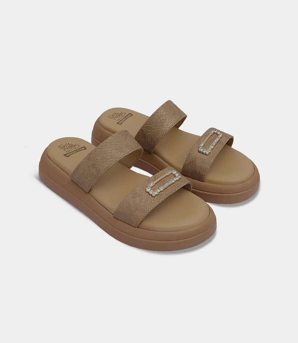 Women Comfort Slipper-BEIGE - Image 2