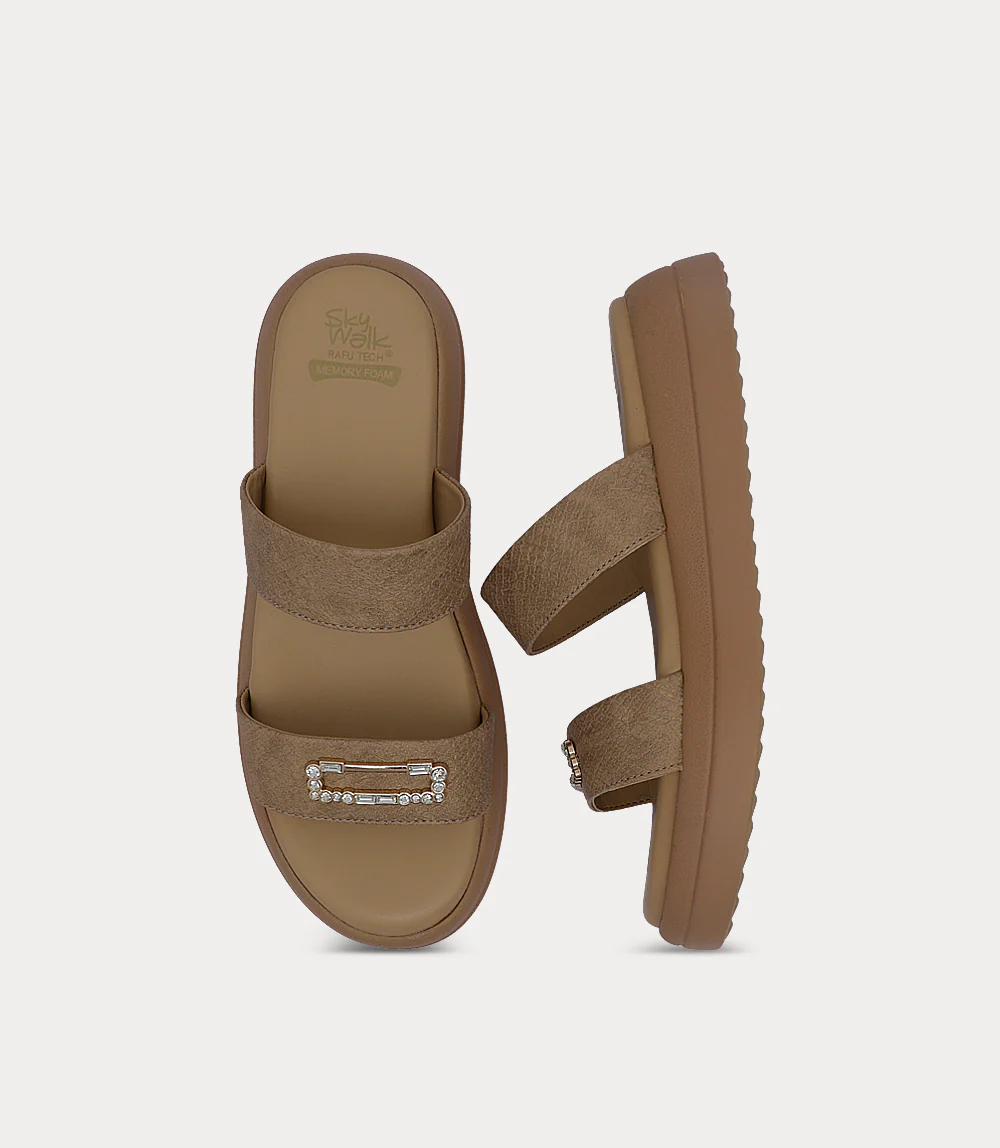 Women Comfort Slipper-BEIGE - Image 4