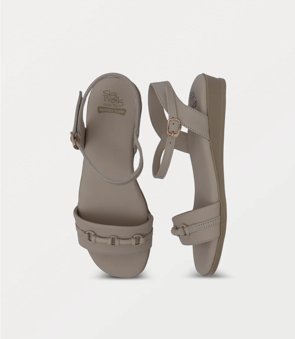 Women Sandal-FAWN - Image 4