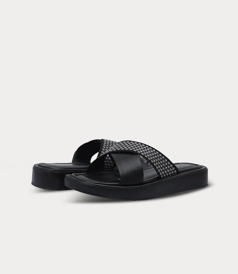 Women Comfort Slipper-BLACK - Image 3