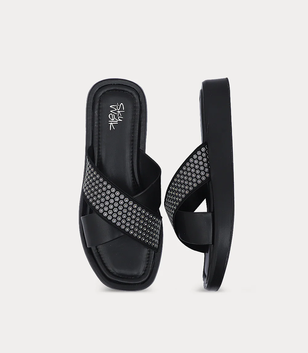 Women Comfort Slipper-BLACK - Image 4