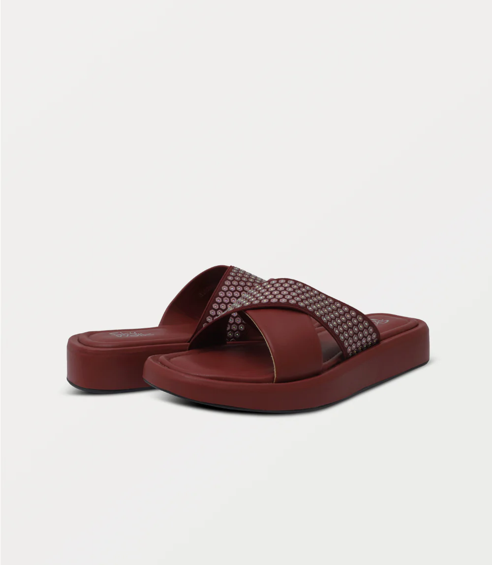 Women Comfort Slipper-MAROON - Image 3