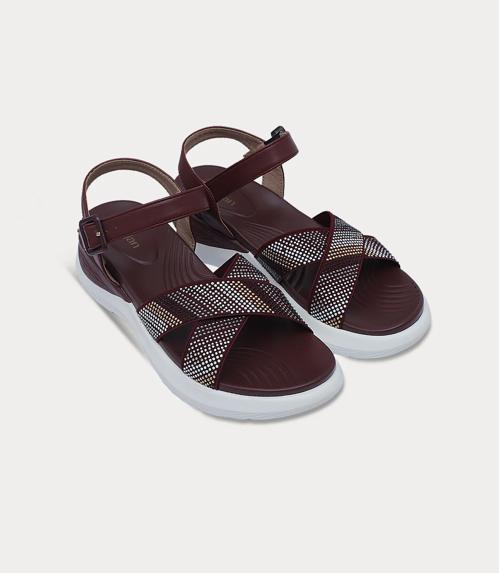 Women Sandal-MAROON - Image 2